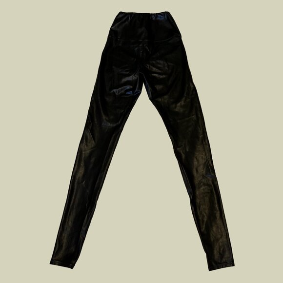 Wilfred Skinny Black Leather Pants - Picture 2 of 2